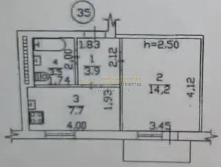 Продажа 1 ком. квартирув Донецке ДНР Калининский район Харитонова ДС Дружба 52483